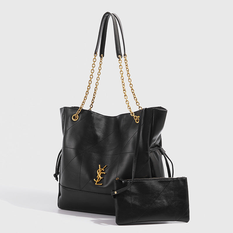 YSL Jamie 4.3 large pochon leather Tote bag 34x10x33cm
