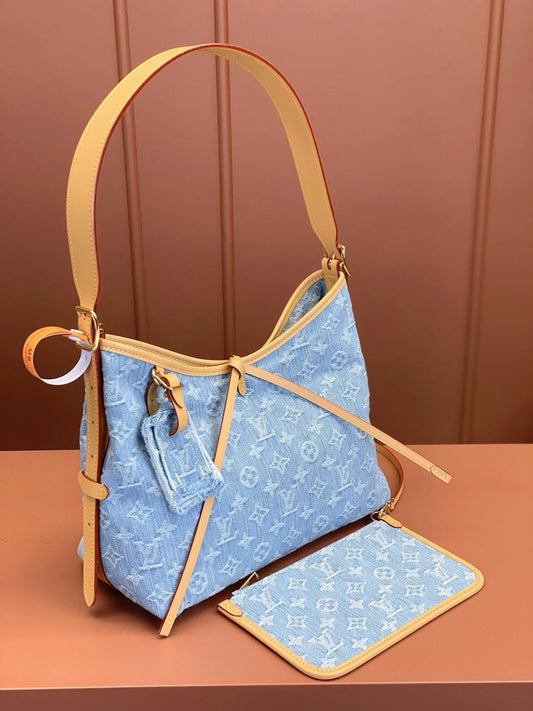 LV Carryall Denim Bag