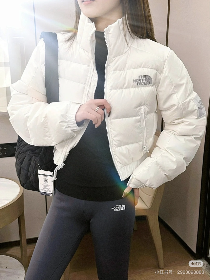 106175 Women's North Short Splicing Down Jacket Clothes