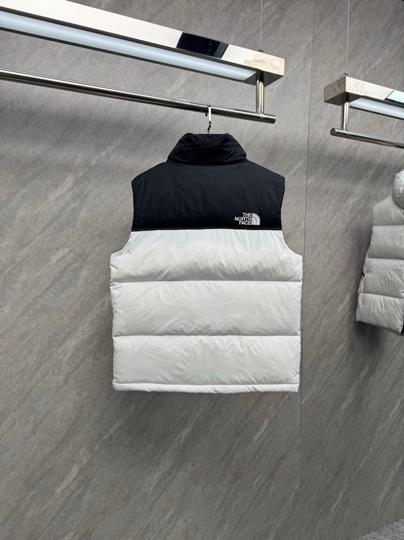 110429 Men's and women's classic high and full embroidered logo down vest clothes on the north side