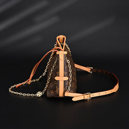 Louis Vuitton CarryAll BB Monogram Canvas Shoulder Bag – Classic Brown (M13014)