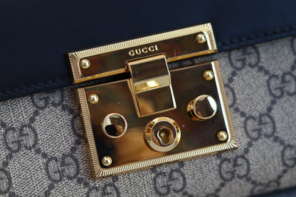 Gucci Padlock 20 Ophidia Leather Black 20 x 9 x 14cm