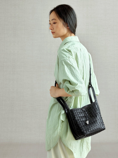 Lattice Bucket Bag