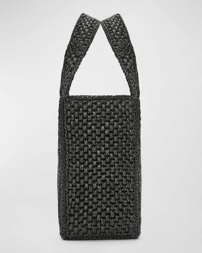 LOEWE x Paula¡¯s Ibiza Font Tote Small Bag in Raffia