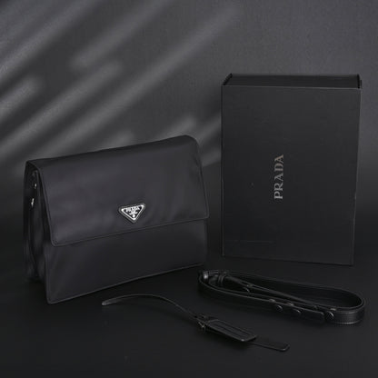 Prada Nylon Black Messenger Bag