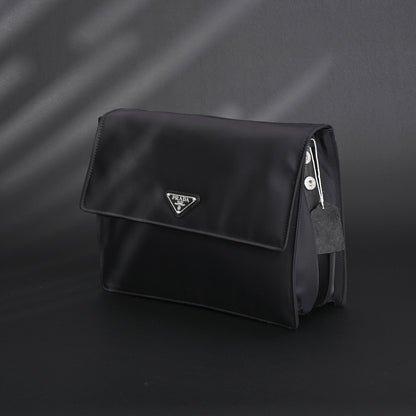 Prada Nylon Black Messenger Bag