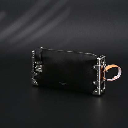 Louis Vuitton Soft Trunk Monogram Black Leather Crossbody Bag