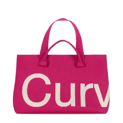 Curves Knit Tote (Lemongrass)